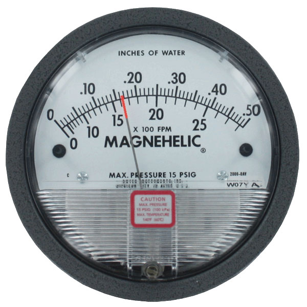 Dwyer Series 2000 Magnehelic Air Filter Gauge 