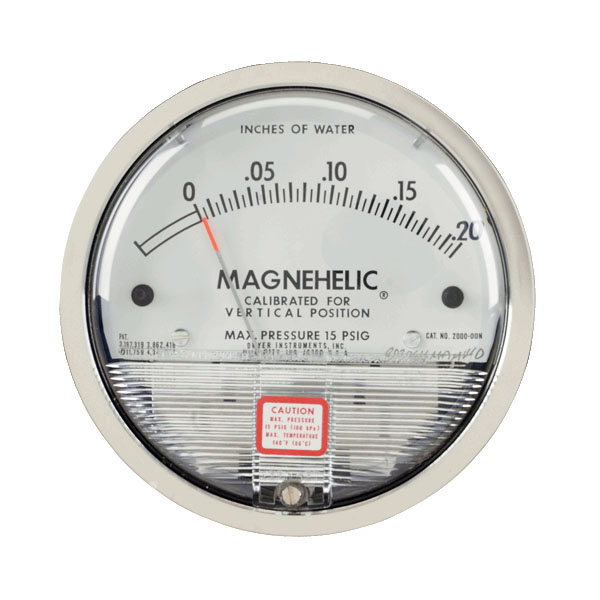 Dwyer Magnehelic Differential Pressure Gauge 0-10” W.C Division 0.2-102010-02
